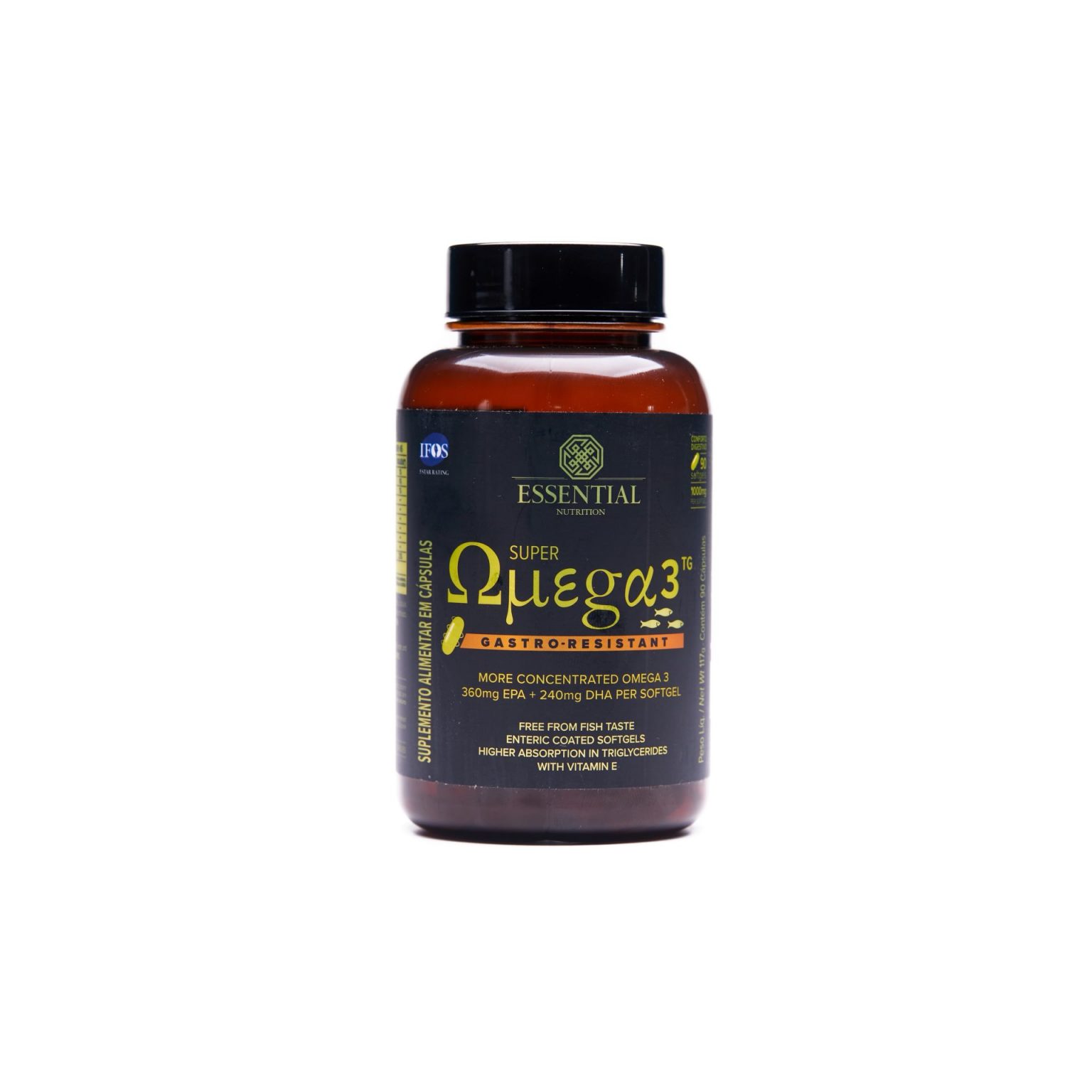Omega Essential Super Omega 3 TG Gastro-Resistant 1G 90 Caps - ESSENTIAL - Kaizen Saúde ...