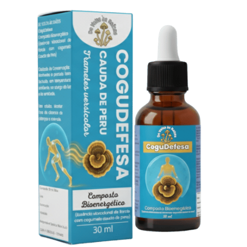 Extrato de Cogumelo Cauda de Peru Tintura de Trametes Versicolor 30ml - DVR